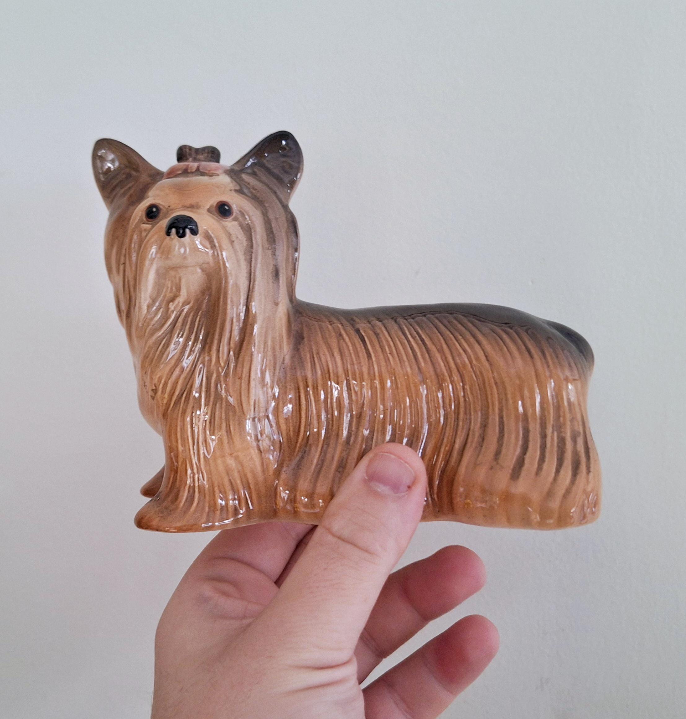 Gebel ゲーベル ドイツ製 置物 陶器 ヨークシャーテリア 犬 ヴィンテージ メルバウェア ヨークシャーテリア フィギュア – 陶器製