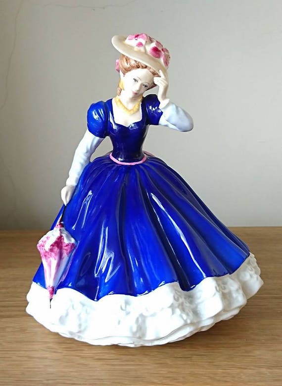 royal doulton figurines blue dress Figurine: Mary HN3375, 1992 Figure of the Year Plus Size Midi Dress, february-2026 decorated fine bone china Size:child-4
