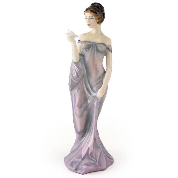 royal doulton figurines purple dress Rachel M264