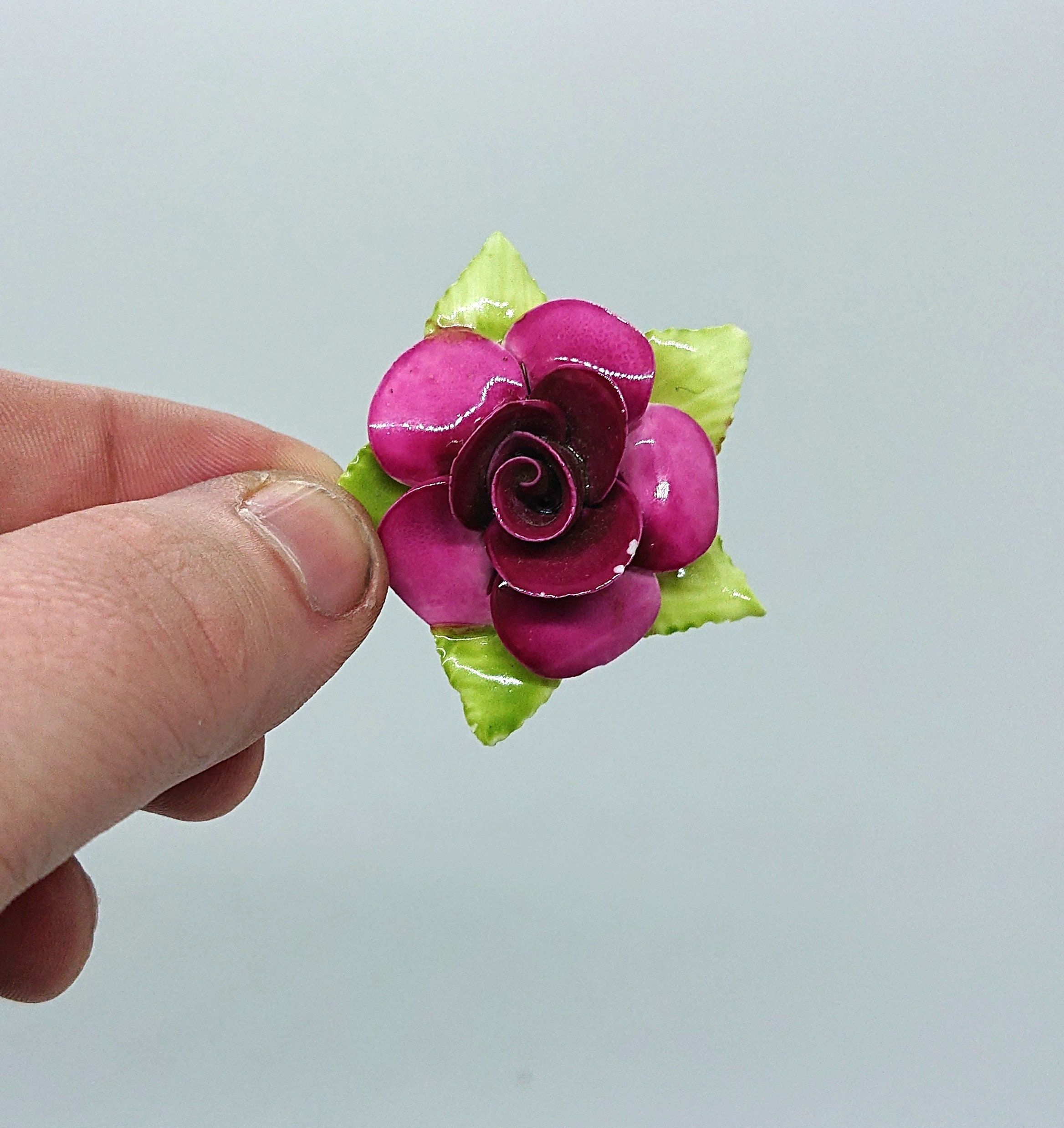 Coalport china brooch Clearance