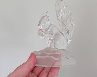 クリスタル・ダルクガラスのリスの置物 - 鉛クリスタル - アニマル