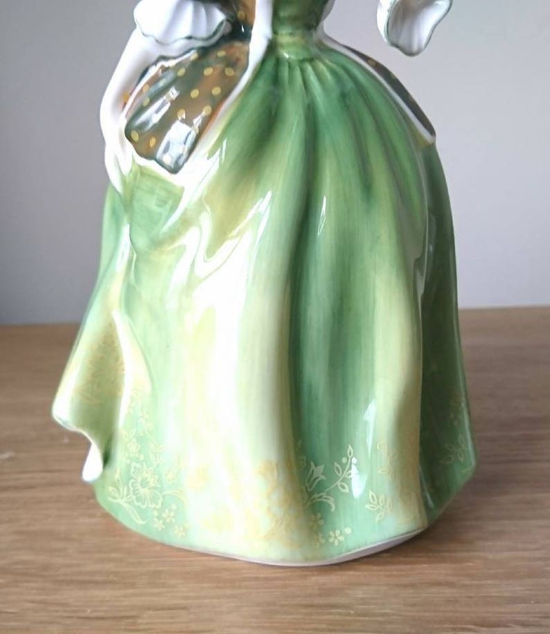Royal Doulton Lady Figurine Fleur HN2368 Green Dress Etsy Canada
