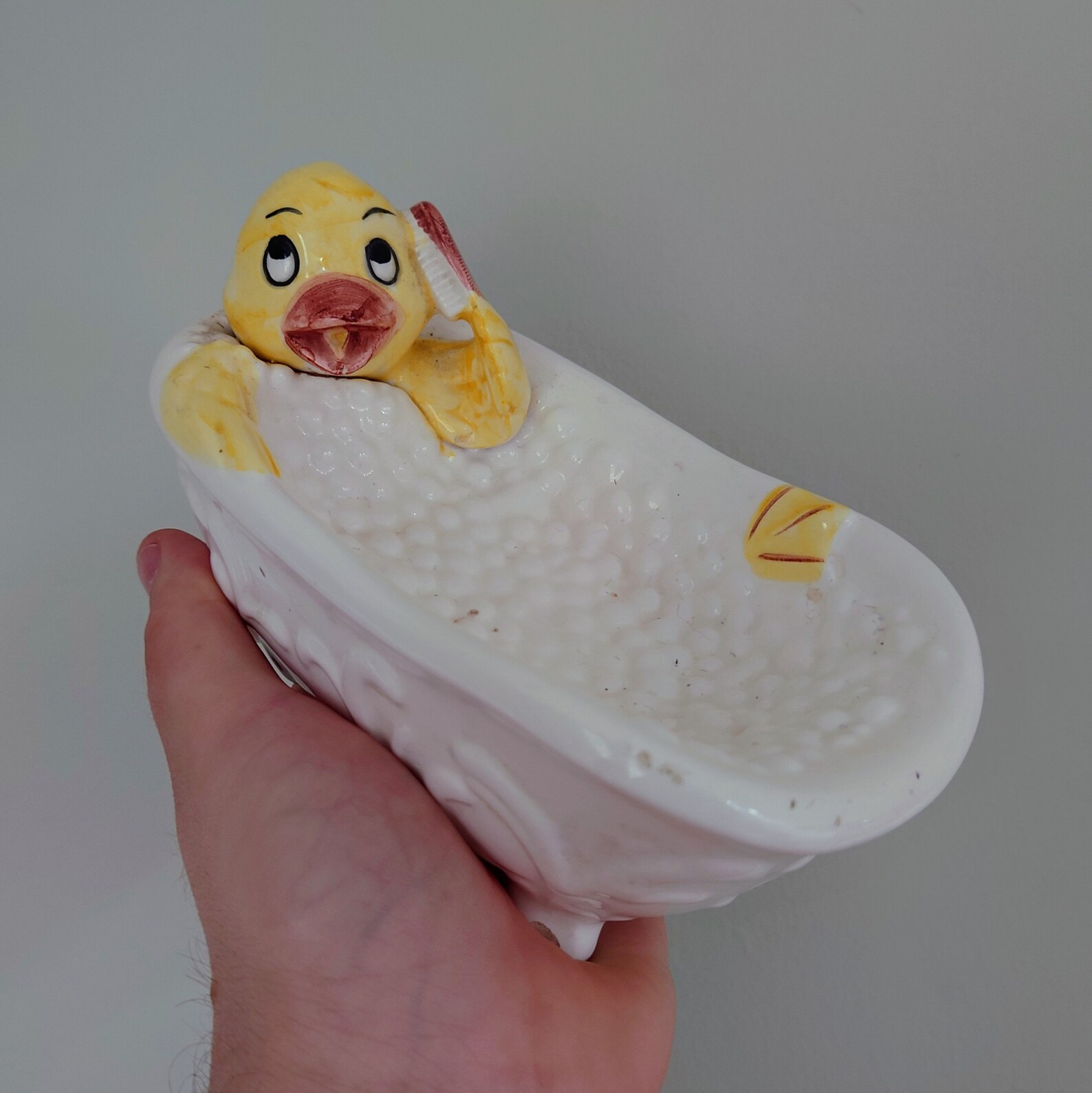 Novelty Ceramic Duck Soap Dish Kitsch Bathroom Decor Duck in Etsy