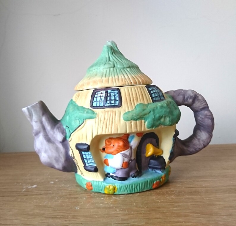 Vintage Novelty Ceramic Teapot Decorative Teddy Bear House Etsy UK