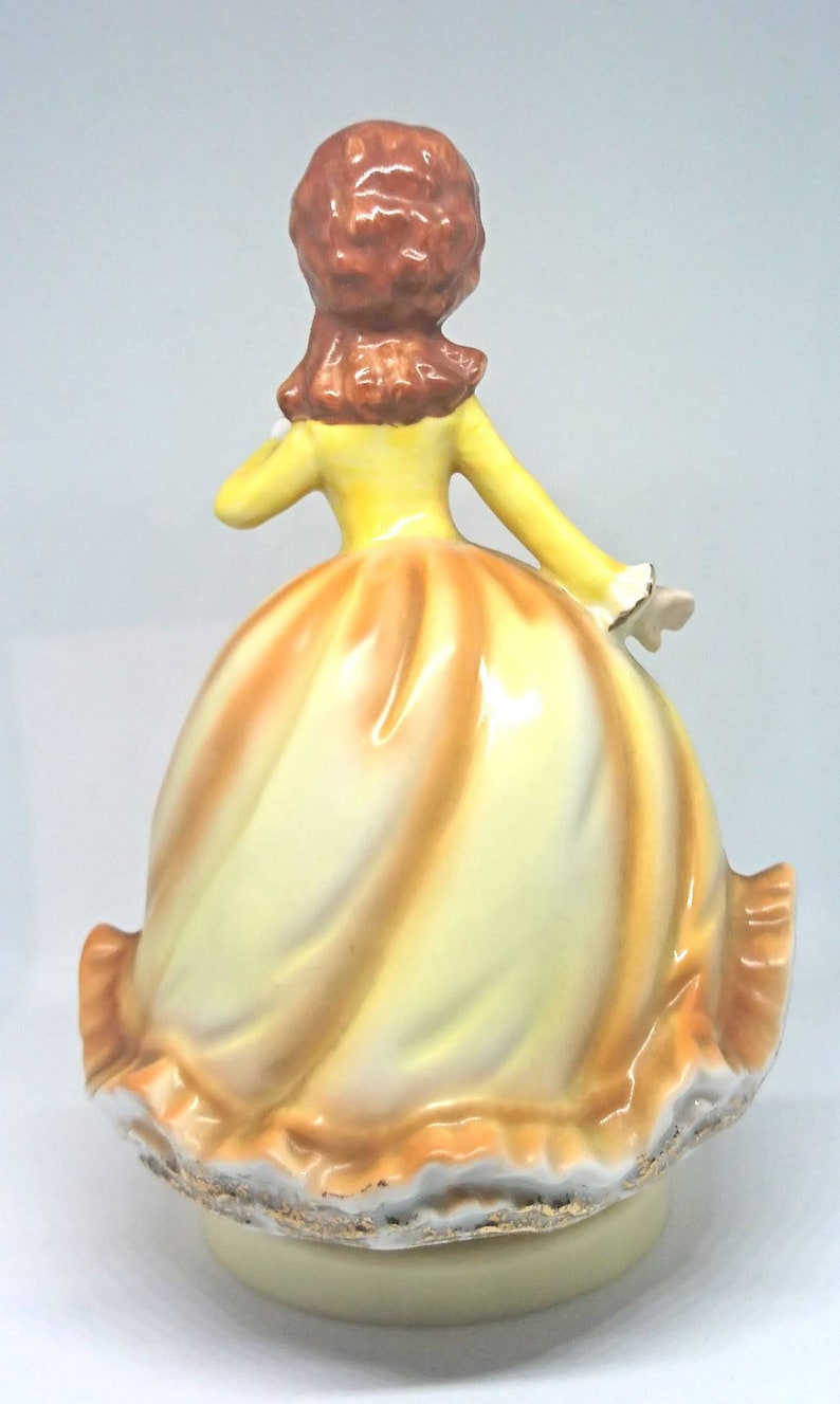Vintage Musical Figure Pretty Lady Figurine Porcelain Kitsch Etsy