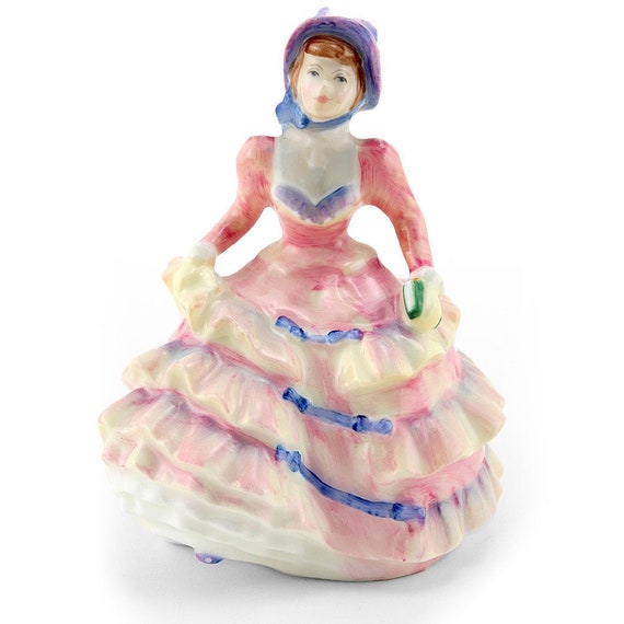 ロイヤルドルトン フィギュリン プリティ・レディ ピンク