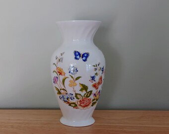 Aynsley スパイラル 6インチ 花瓶 コテージガーデン ファイン