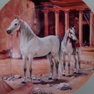 Vintage Horse Wall Plate Spode 'The Nobel Horse Collection' Fine Bone China Decorative Plate Collectable Spode Horse Boxed Plate 1988 zdjęcie 2