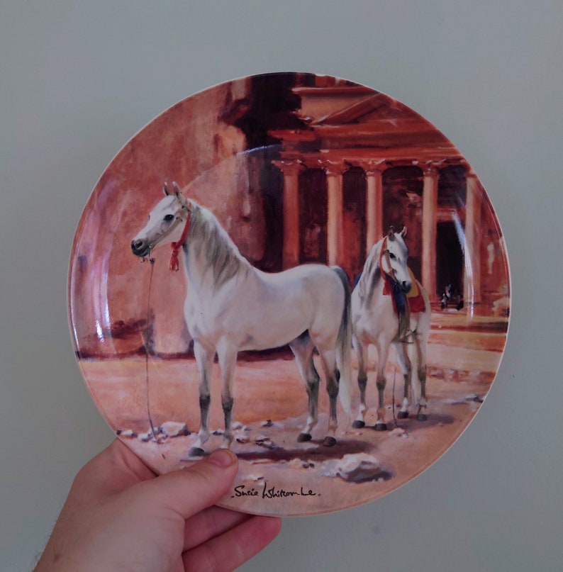 Vintage Horse Wall Plate Spode 'The Nobel Horse Collection' Fine Bone China Decorative Plate Collectable Spode Horse Boxed Plate 1988 zdjęcie 1