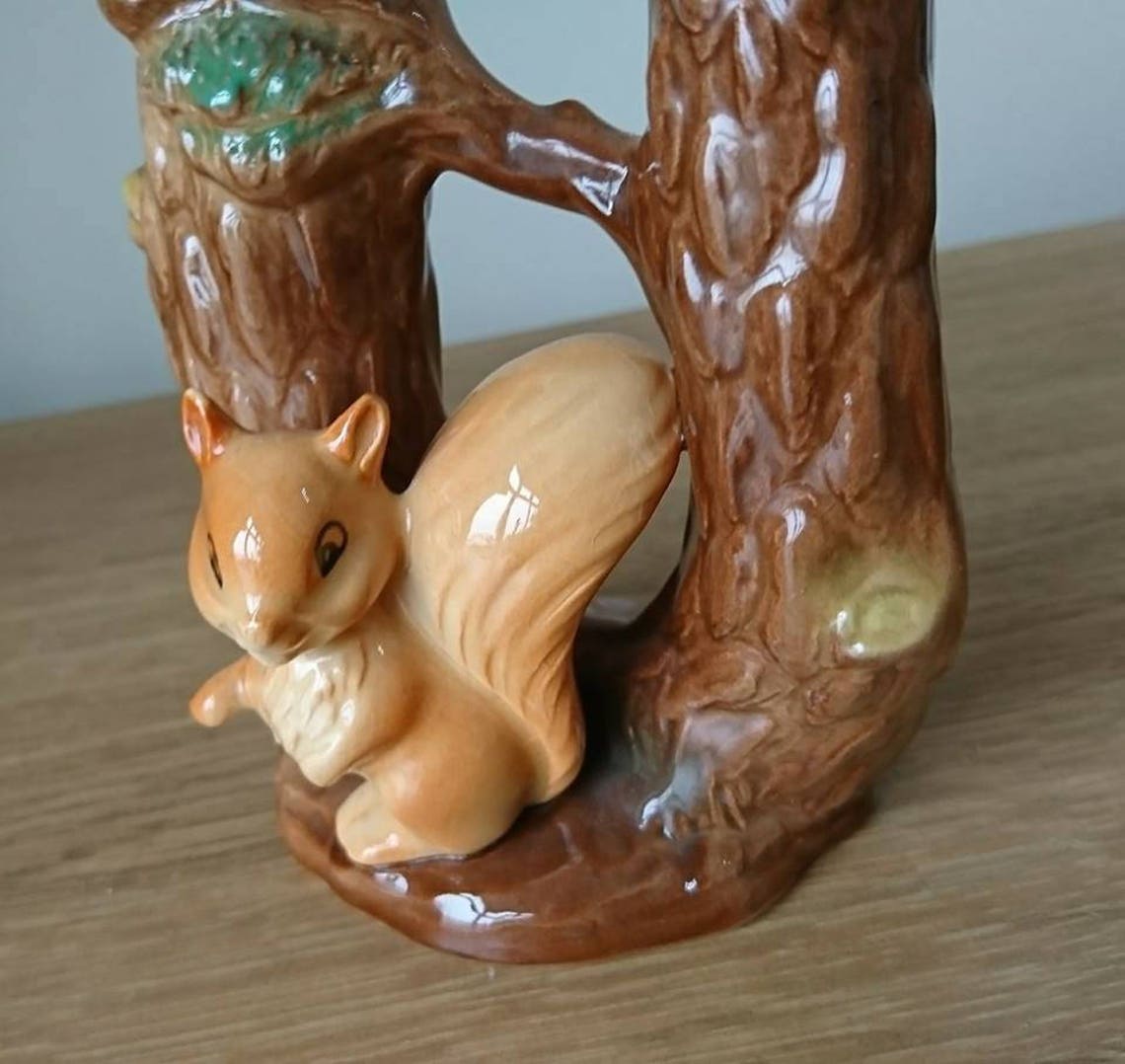 Vintage Vase Squirrel by a Tree Posy Vase Hornsea Fauna Royal Etsy