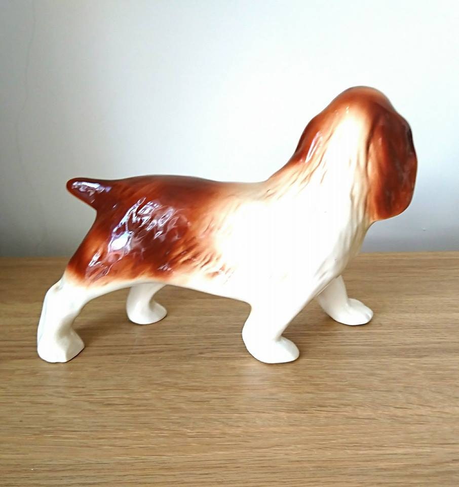 ヴィンテージセラミック製犬の置物 - セッターポインタースタイル
