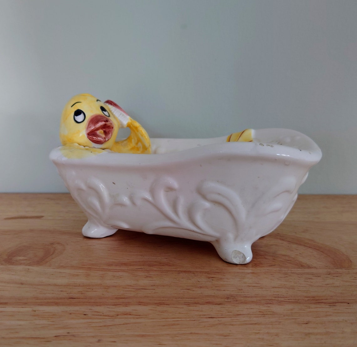 Novelty Ceramic Duck Soap Dish Kitsch Bathroom Decor Duck in Etsy