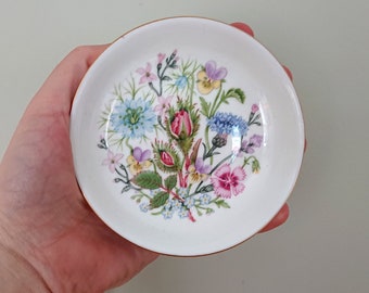 Coaster Wild Tudor Fine Bone China Porcelain Made in England Wild Tudor Pattern Collectable Vintage Plate