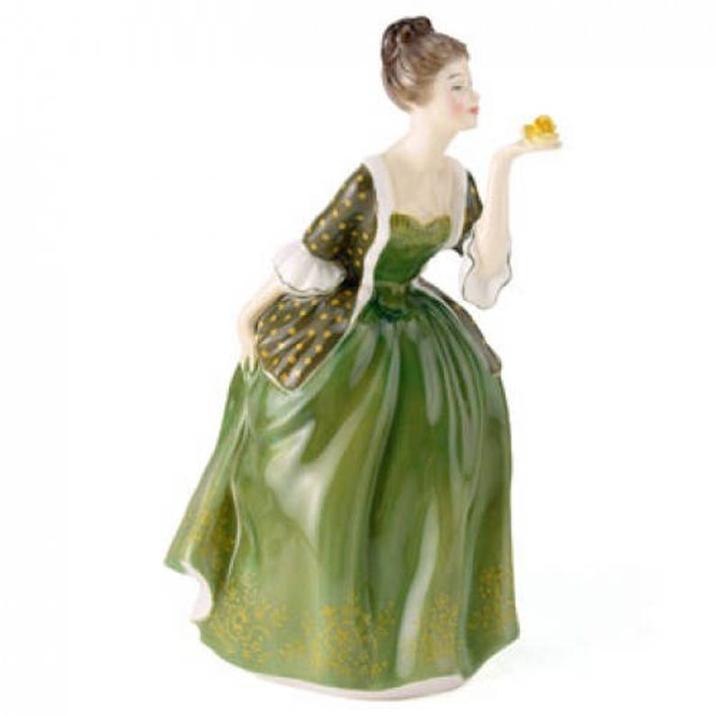Royal Doulton Lady Figurine Fleur HN2368 Green Dress Etsy Canada