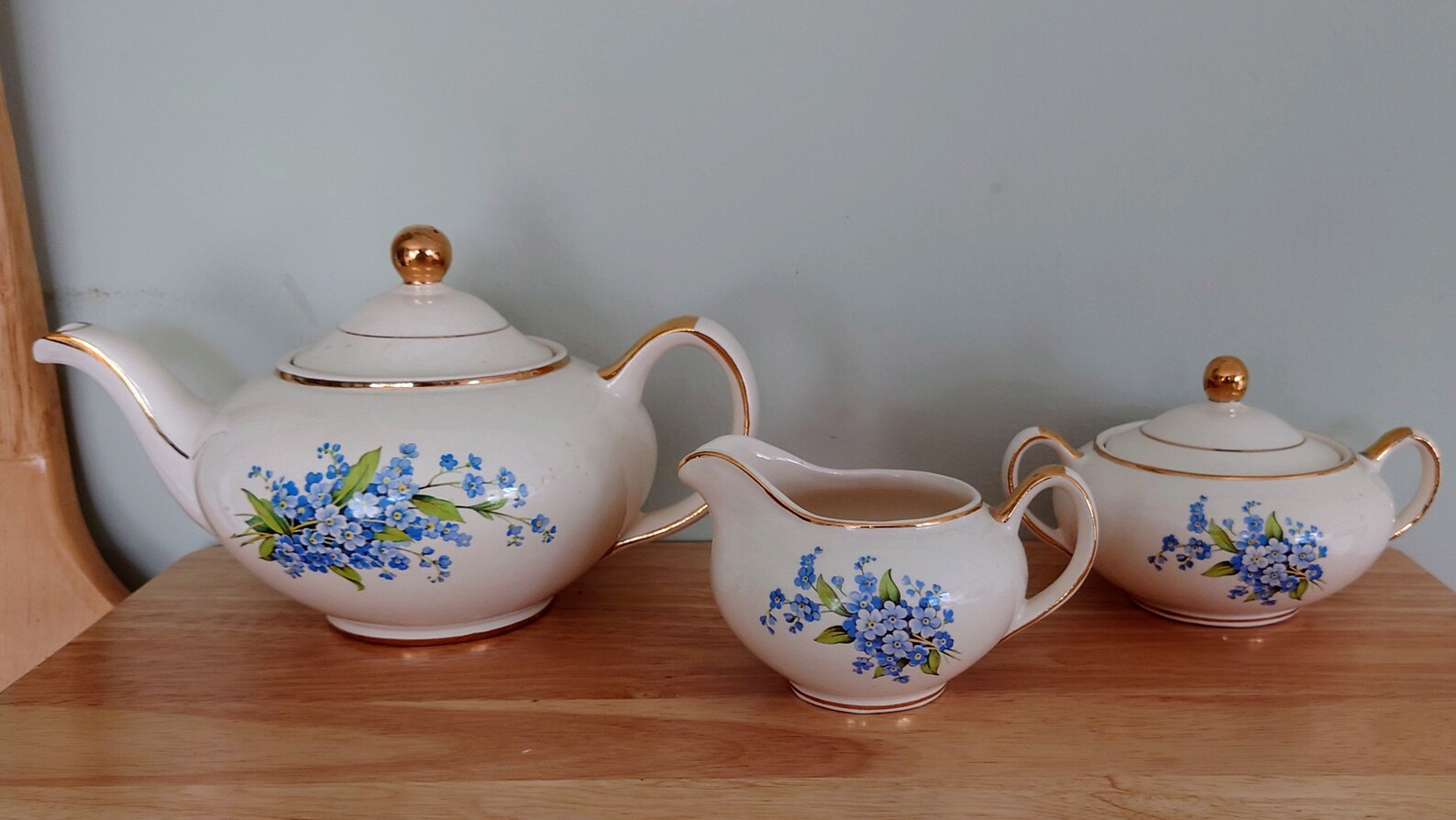 Ceramic Teaset Teapot Sugar Bowl Milk Jug Ceramic Set Etsy UK