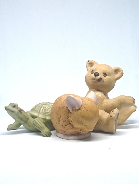 small woodland animal figurines