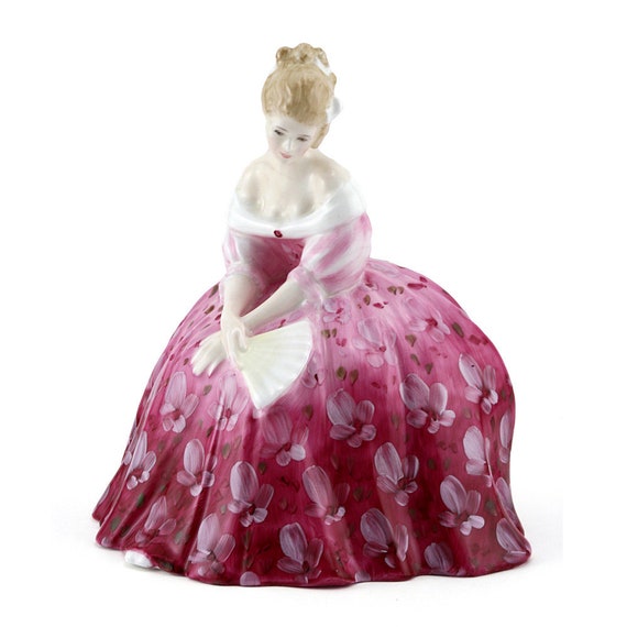 ロイヤルドルトン ヴィクトリア H.N. 2471 貴婦人 陶器 置物 オブジェ Victoria HN2471 – Royal Doulton Figurine Peggy Davies Classic