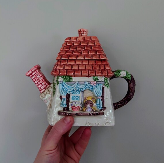 Vintage Novelty Mice Family Teapot Decorative Ornamental Etsy