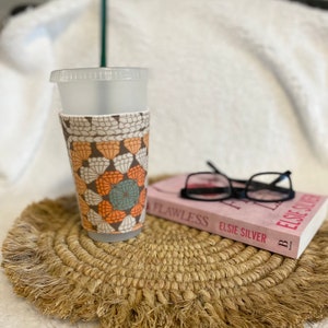 Cup cozy coffee cozy cup sleeve iced coffee sleeve coffee sleeve iced coffee cozy reusable coffee sleeve drink sleeve stocking stuffer