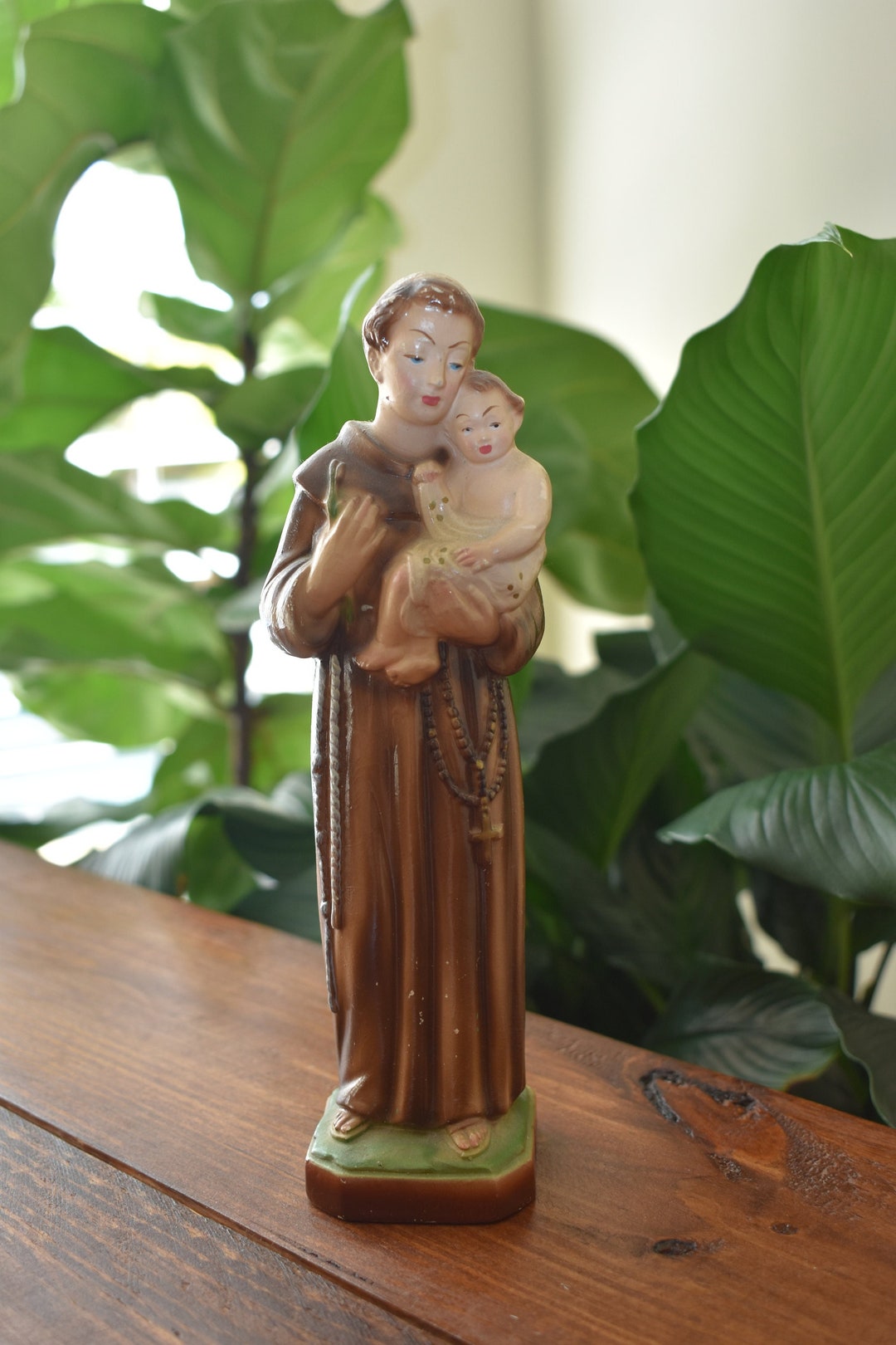 Unbreakable Sacred Statues Made in Italy Saint Holding Baby Etsy