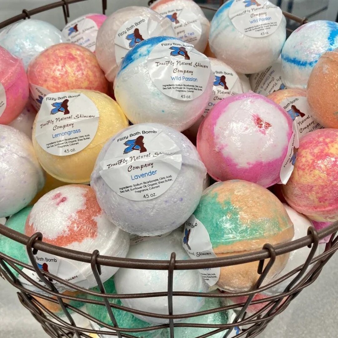 Organic Shea Butter Bath Bombs 4.5 Oz . Etsy
