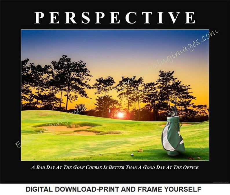 Download,golf,motivational Poster,perspective,art,wall Art,motivation