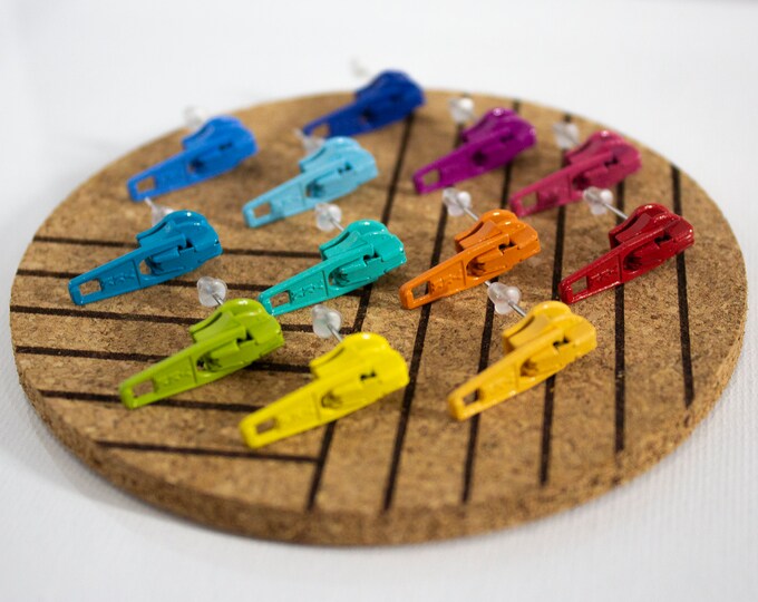 ZIPPING ZIPPER EARRINGS Etsy