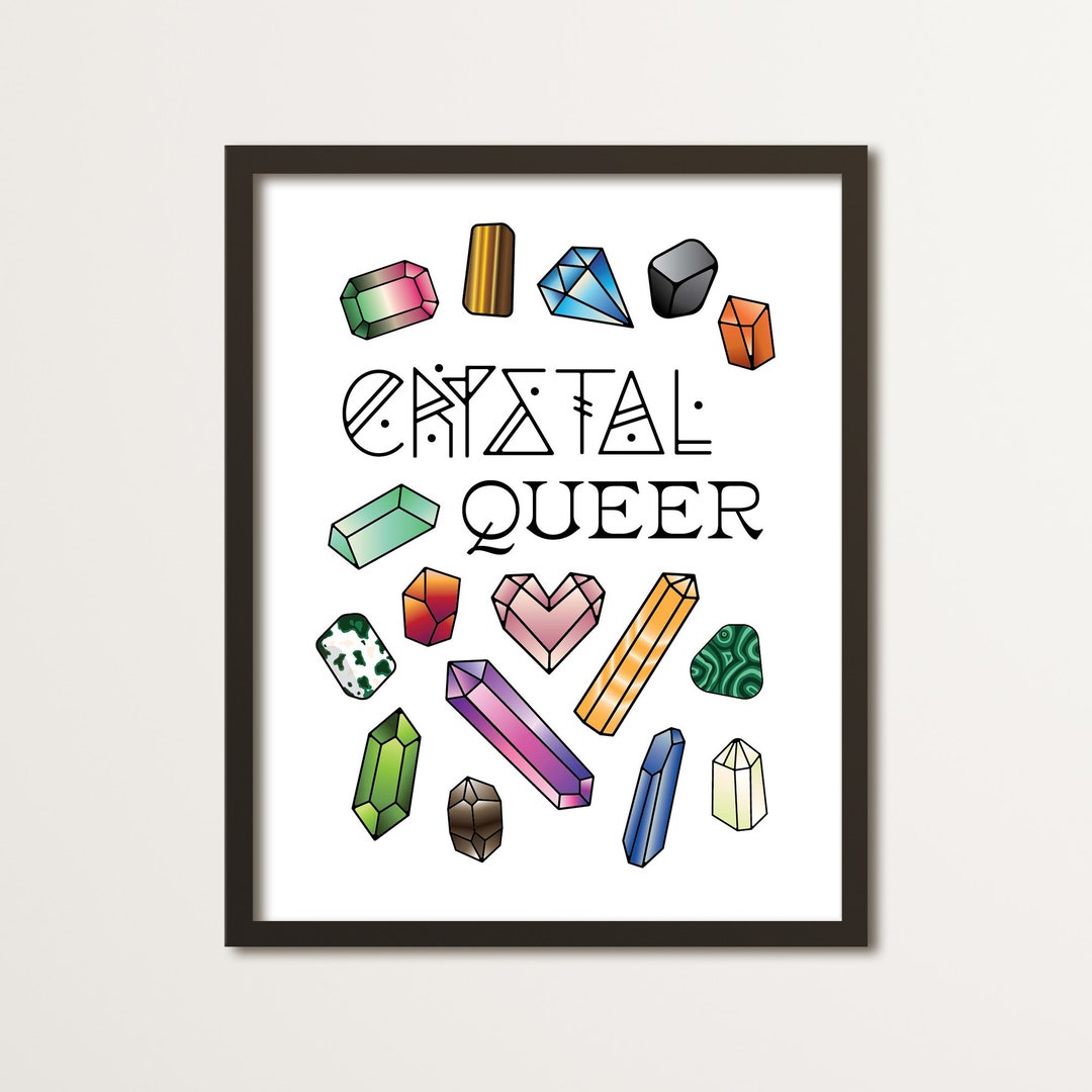 Crystal Queer 2023 Artwork Print Etsy
