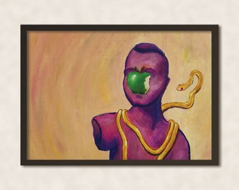 Self-Portrait (Snake) - Artwork Print