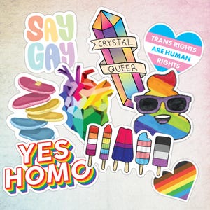 PRIDE Sticker Pack - Assorted LGBT+ Queer Stickers