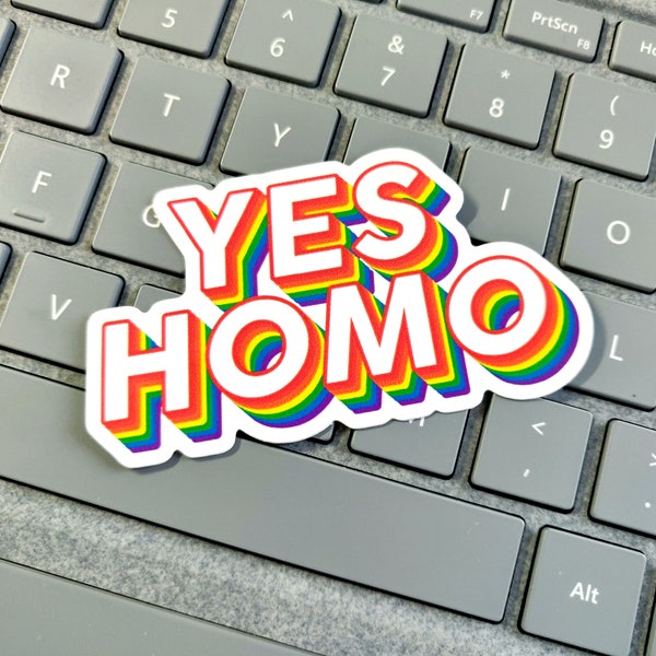 Yes Homo Sticker