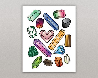 Crystals - Artwork Print