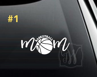 Basketball Mom Vinyl Decal Car - Yeti Tumblers - Water Bottle - FREE SHIPPING