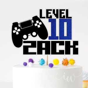 Gamer Cake Topper - Gamer Birthday - Gamer Party -  Birthday Cake Topper