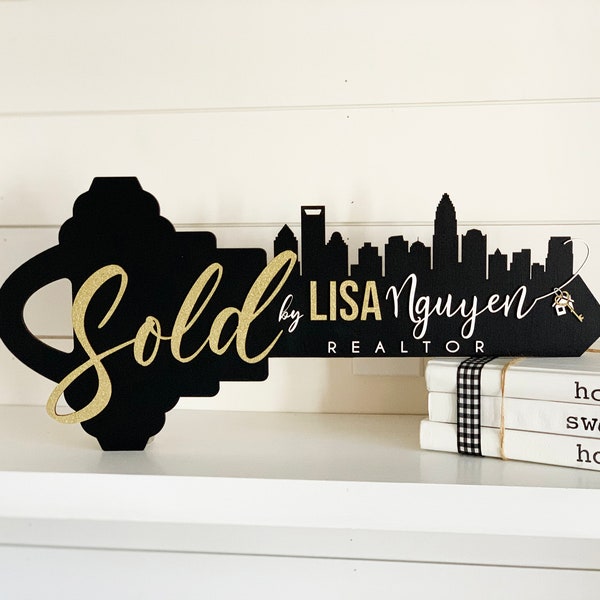 Real State Key Sign, Custom Key Sold Sign, Custom Closing Day Photo Prop