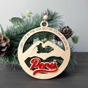 Peru Christmas Ornament, Peru Ornament, Peru Gift, Peru Christmas, Peru, Peru Travel, Christmas Travel, Christmas Decor,