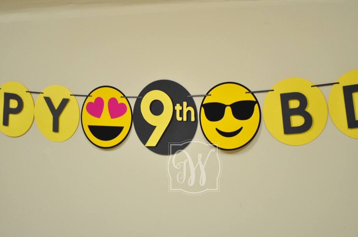 Emoji Inspired Birthday Centerpiece Emoji Party Emoji Etsy
