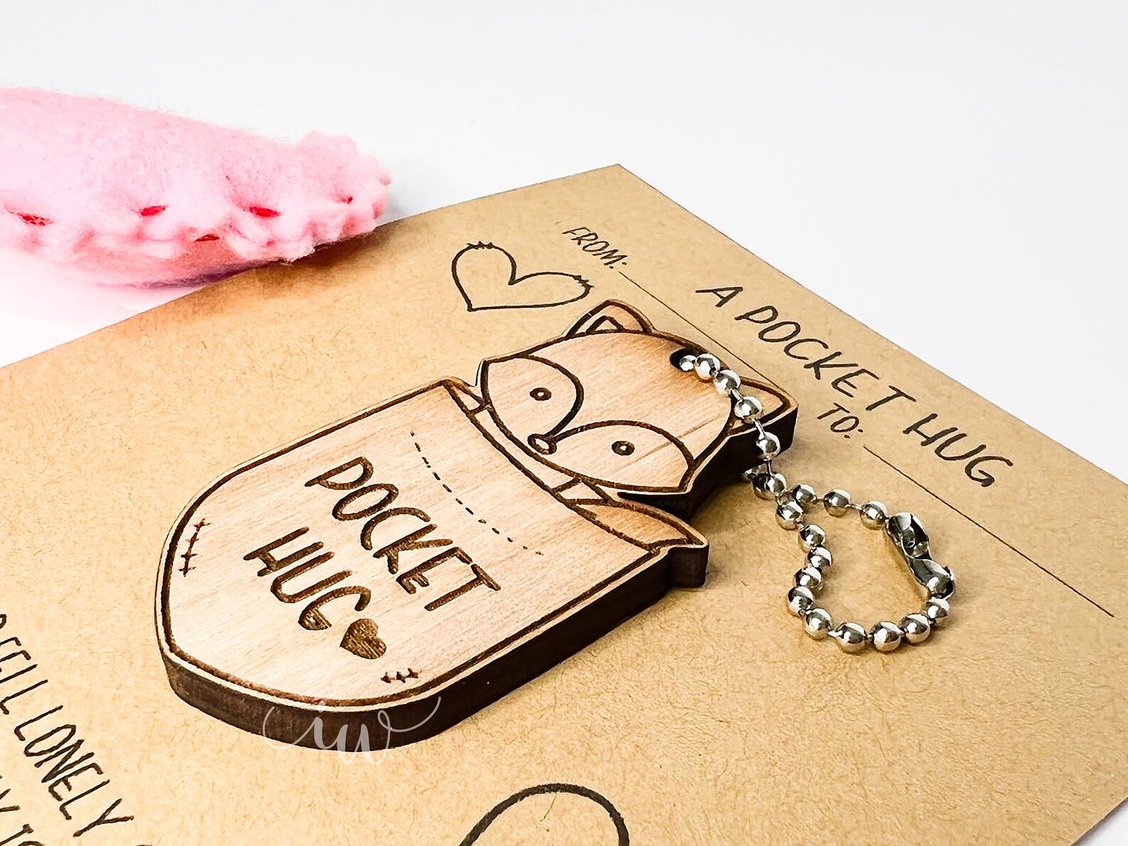 Pocket Hug Animal Wooden Pocket Hug Love Reminder Pocket Etsy