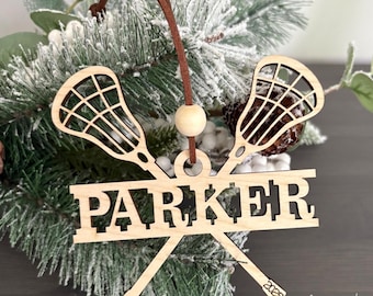 Personalized Lacrosse Ornament | Lacrosse Ornament | Lacrosse Christmas Ornament