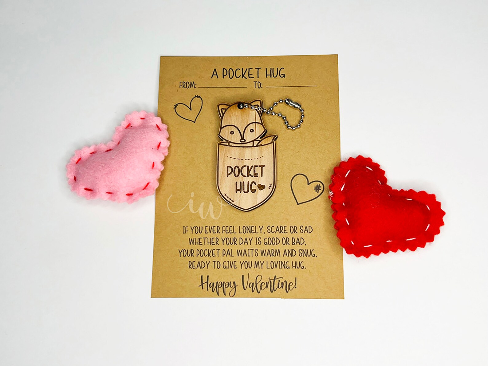 Pocket Hug Animal Wooden Pocket Hug Love Reminder Pocket Etsy