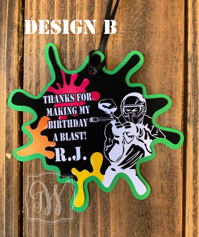 Paintball Treat Bags Paintball Party Boys Party Etsy