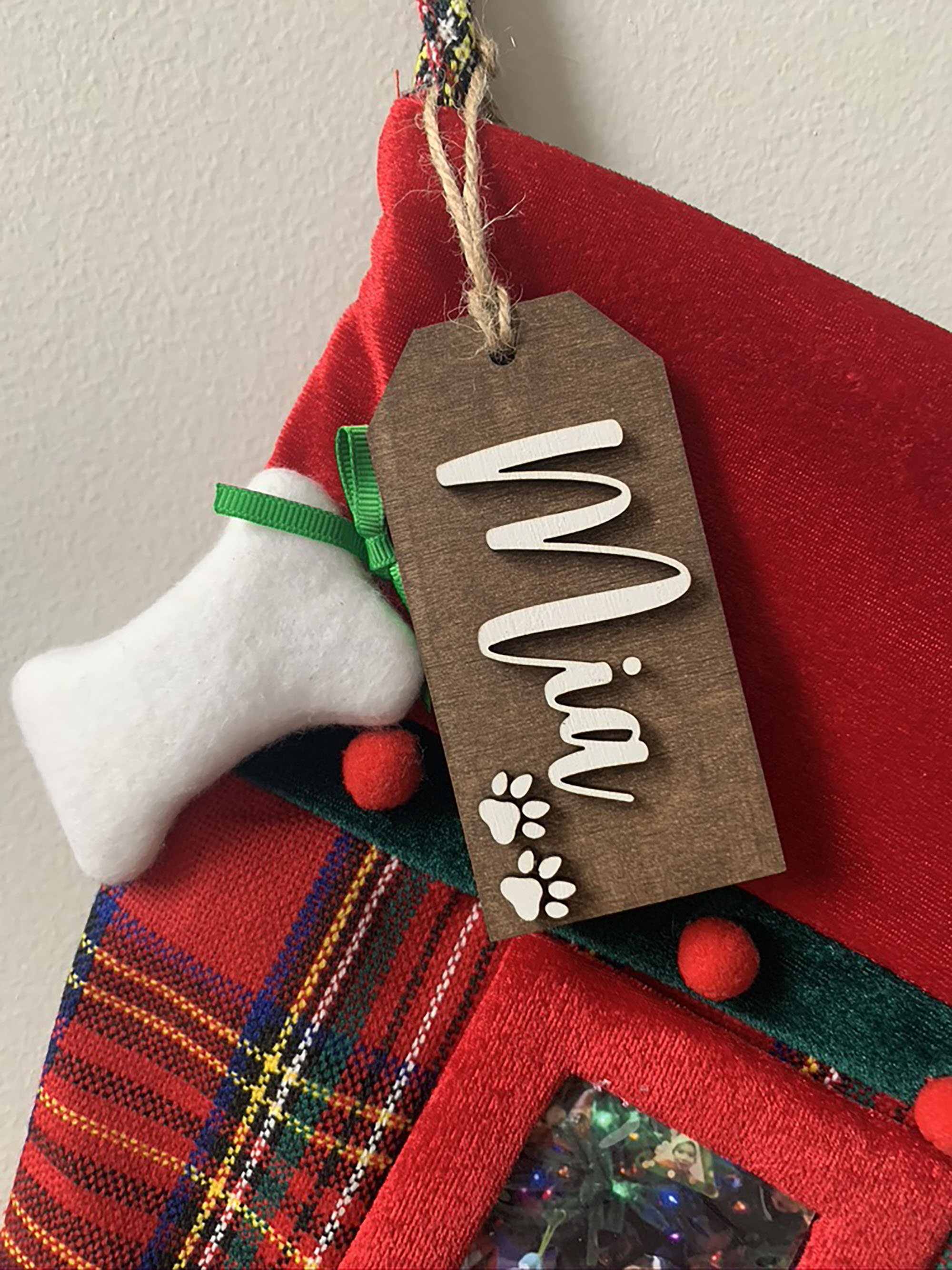 Christmas Name Tags Stocking Name Tags Personalized Tags - Etsy