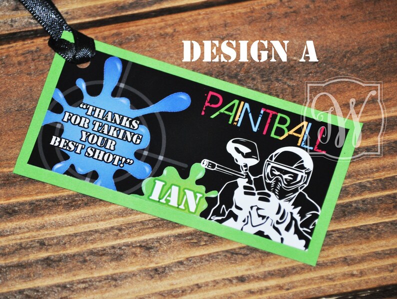 Paintball Treat Bags Paintball Party Boys Party Etsy