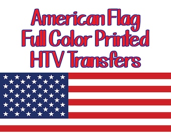 American Flag ~ Apparel Transfer | DTF | Iron On | Sublimation | HTV