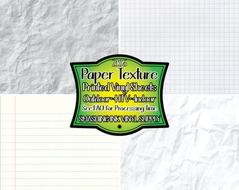 Paper Texture Adhesive Vinyl | Heat Transfer | Faux Leather | Laser Safe Materials