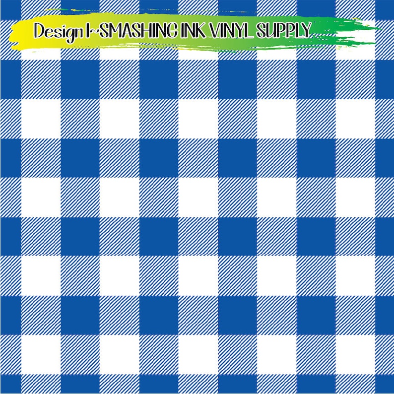 Może przedstawiać: Wz&oacute;r w kratę w kolorze niebieskim i białym. Wz&oacute;r jest klasycznym wzorem gingham. Tło jest białe, a kwadraty są niebieskie.