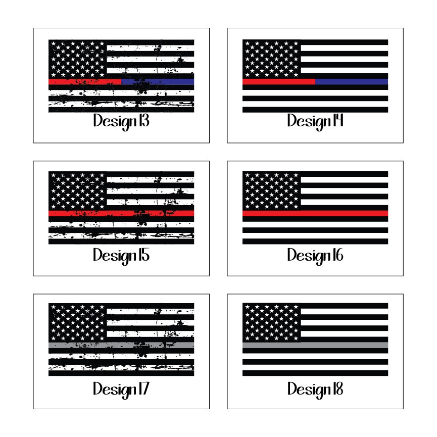American Flag Printed Decals/american Flag Decal/us Flag | Etsy