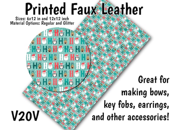 Green White Dots Faux Leather Sheet/printed Faux Leather for  Earrings/leather Fabric for Bows/leatherette Sheets/synthetic Leather 