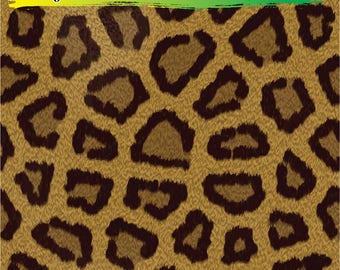 Leopard Adhesive Vinyl | Heat Transfer | Faux Leather | Laser Safe Materials