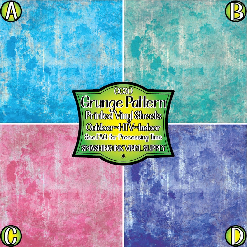 Grunge Distressed Vinyl/printed Heat Transfer Vinyl/patterned Etsy